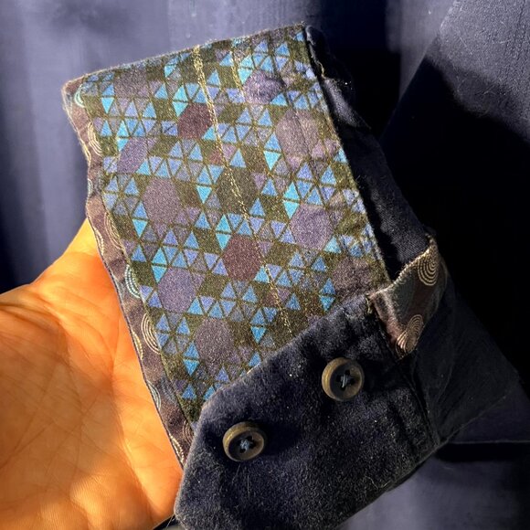 Robert Graham Classic Fit Royal Purple Cotton Long-Sleeve Button-Up SZ 2XL - Picture 4 of 7